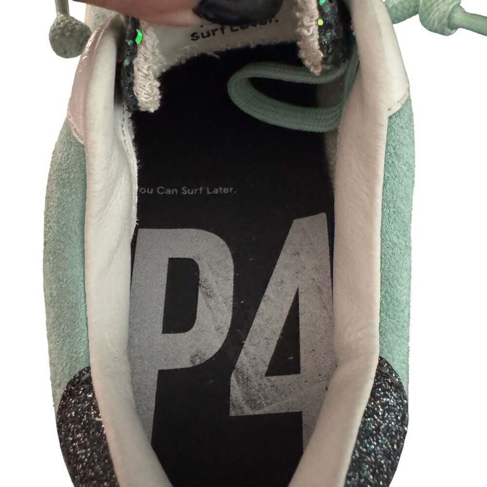 P448 John Glitter Accents Low Top Sneaker Women's Casual Shoes, Size 37 NWOB - Picture 9 of 10